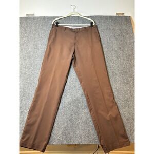 Peter Millar Wicking Golf Pants‎ Brown Chinos Moisture Wicking Mens Size 36/33
